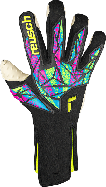 Reusch Attrakt SpeedBump Strapless 5470079 7752 black yellow front